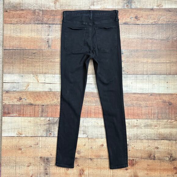 Abercrombie & Fitch High Rise Black Jean Legging Skinny Pants Size 28 6R - Picture 6 of 6